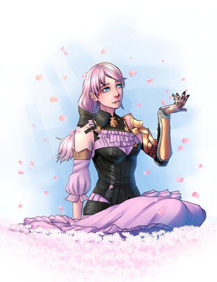 Art I did for a friend&#39;s FFXIV character